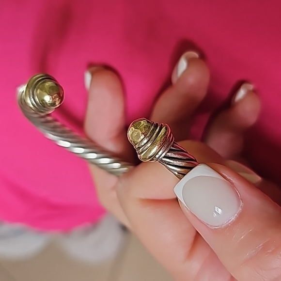 David yurman gold and silver cuff bracelet - Picture 4 of 4